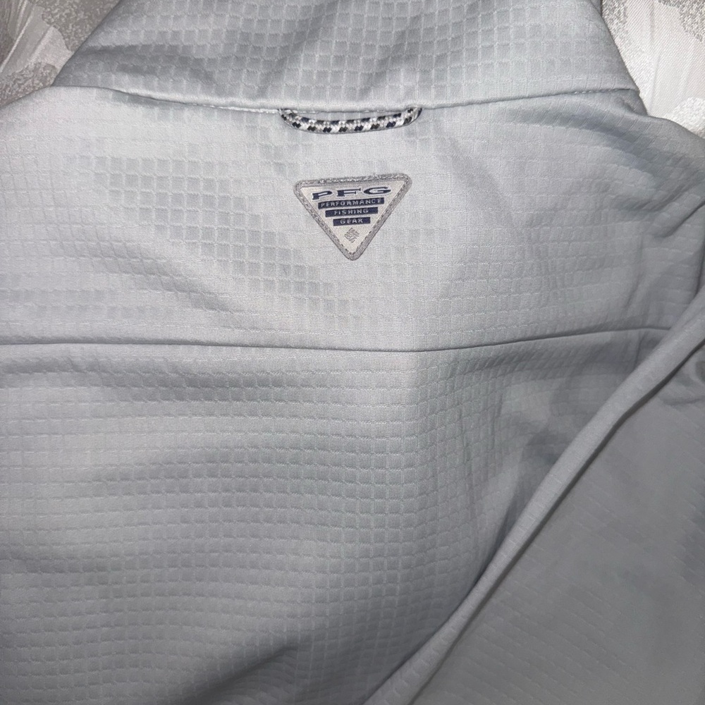 Columbia PFG Gray Zip-Up Jacket Omni-shield
